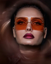 Load image into Gallery viewer, Trendy Oversized Square Rimless Sunglasses - High Lash Darling