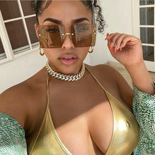 Load image into Gallery viewer, Trendy Oversized Square Rimless Sunglasses - High Lash Darling