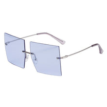 Load image into Gallery viewer, Trendy Oversized Square Rimless Sunglasses - High Lash Darling
