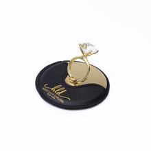 Load image into Gallery viewer, Compact Mirror- Gold/ Crystal - High Lash Darling
