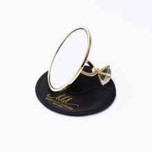 Load image into Gallery viewer, Compact Mirror- Gold/ Crystal - High Lash Darling
